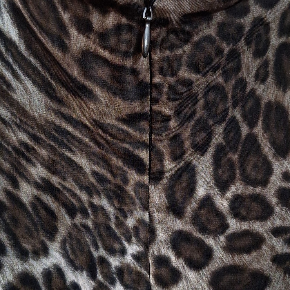 Enfocus Studio Animal print jumpsuit.Sz.100 Black Green - Picture 7 of 14